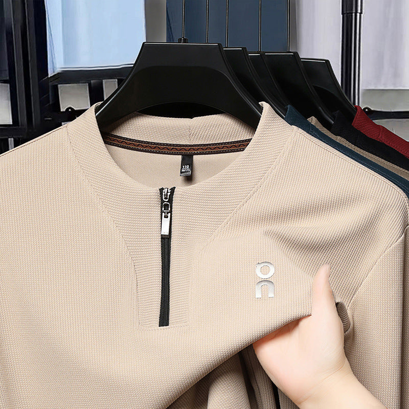 😍🔥【45-100 kg】Nový módny a pohodlný pánsky sveter na zips, nevyhnutnosť na jeseň a zimu