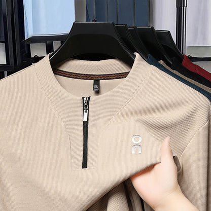 😍🔥【45-100 kg】Nový módny a pohodlný pánsky sveter na zips, nevyhnutnosť na jeseň a zimu