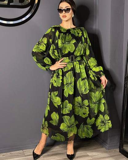 🔥【S-5XL】👗Noua rochie eleganta din tul din flori pentru vara
