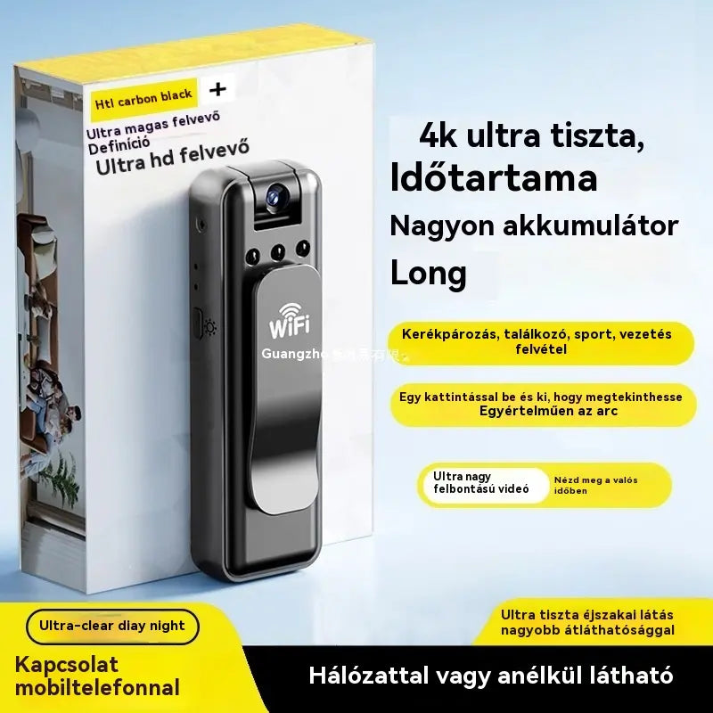 🔥【Időkorlátozott ajánlat!】⏳HD kamera, hordozható mellkasra rögzíthető felvevő, professzionális akciókamera.