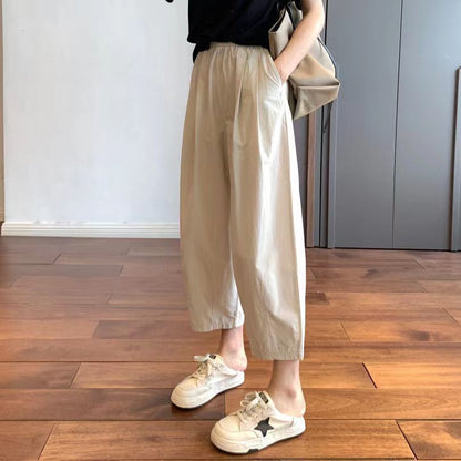 ✨【M-4XL】Uniwersalne damskie lniano-bawełniane spodnie 7/8, przewiewne i wygodne.