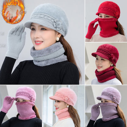 💥 49% OFF-【Czapki+Szalik+Rękawiczki】 Stylowa czapka pluszowa na jesień i zimę