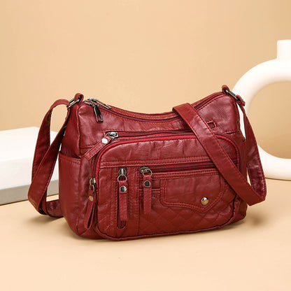 👜2024 nowa duża skórzana torba na ramię/torebka crossbody z miękkiej skóry