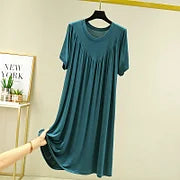 【Compra uno y llévate otro gratis】 [S-4XL] [40-180 kg] Vestido pijama de manga corta, suave y cómodo.