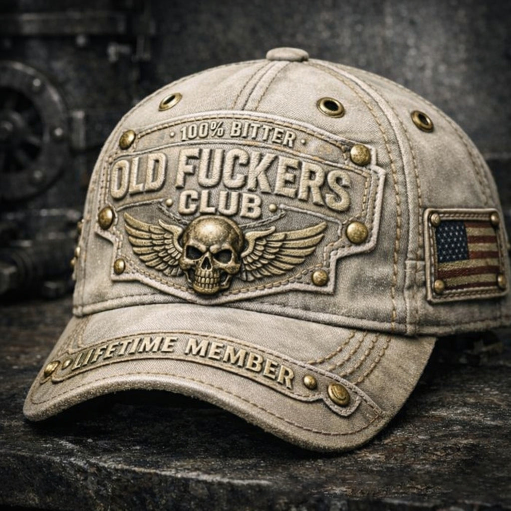 🔥 Czapka baseballowa vintage dla klubu oldboyów