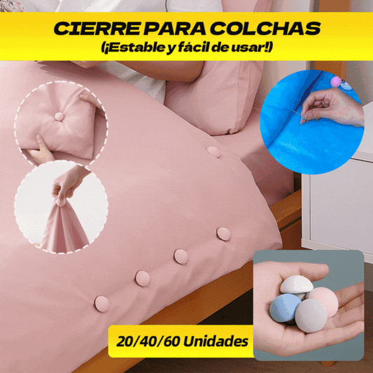 ✨【60 piezas】Cierre de edredón: ¡estable y fácil de usar! 📍Universal para edredones gruesos y finos.