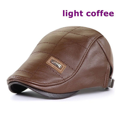🧢🔥2024 Nowy, jesienno-zimowy, wysokiej klasy beret skórzany w stylu retro