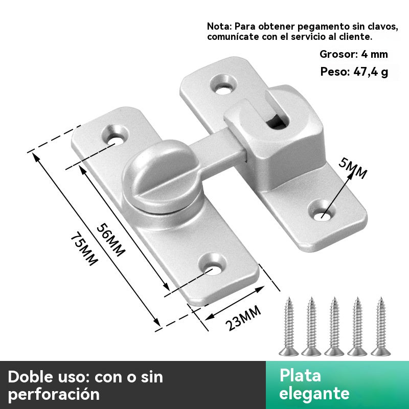 🔐🔑  49% de descuento 🔥💥【Compre 1 y obtenga 1 gratis】pestillo de puerta de aleación de aluminio