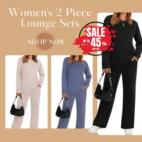 🔥【S-5XL】💖Divatos női sportos szett mindennapokra, kiváló minőségű pamut hosszú ujjú felső + nadrág - E ✅️Utánvét