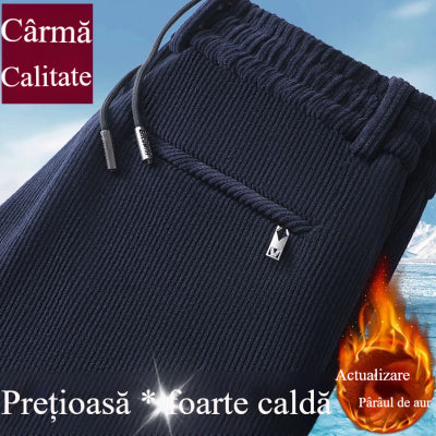🔥🔥【M-5XL】👖👖Jesenné a zimné zamatové pánske tepláky, ležérne voľné nohavice 
