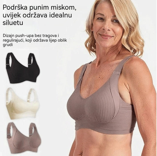 🎀【Pakiranje od 4 】Ženski grudnjak bez žica u jednom komadu ❤️【40-95 kg】Vrlo udoban, od mekanog i visokoelastičnog materijala.