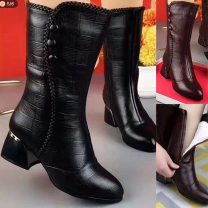 🍂【35-40】2024 nowe jesienne i zimowe buty ze skóry kaszmirowej