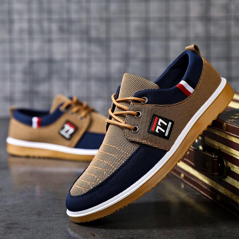 🔥HOT SALE🔥【39-44】 2024 Casual oddychające buty z płótna dla mężczyzn 3573936