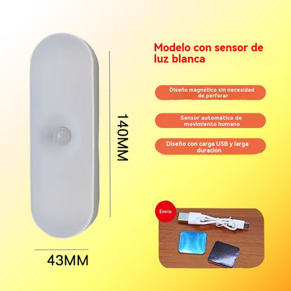 【Compre 3 unidades y llévese 3 gratis】🏡💡Luz LED inteligente con sensor de presencia, fácil de cargar y práctica.