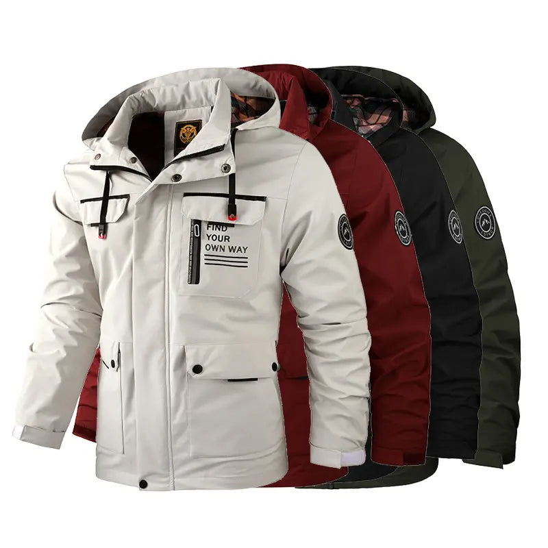 🔥50% zniżki dzisiaj🔥【M-6XL】2026 Nowa męska, gruba, ciepła, wiatroszczelna i wodoodporna kurtka-4362504