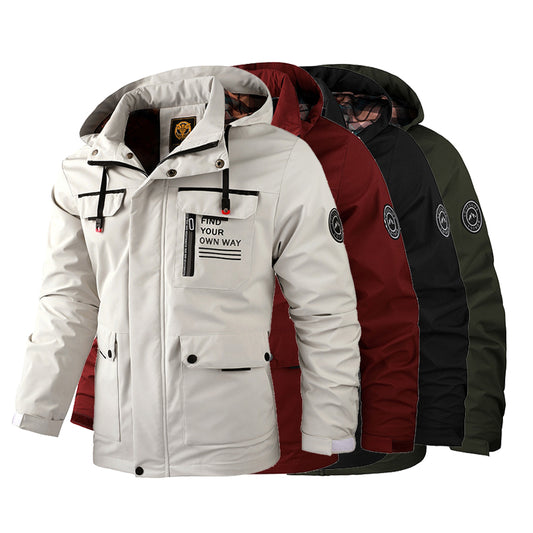 🔥【Mitad de precio otoño/invierno】Abrigo calientito para hombres modelo 2025, antiviento y impermeable_4183604