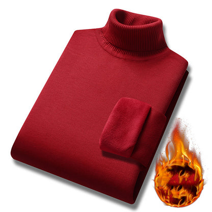 Nowym stylu, lekki, luksusowy męski sweter z golfem