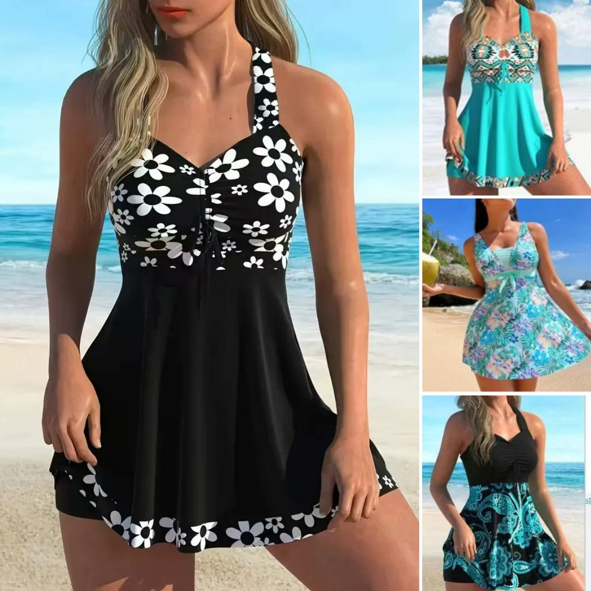 🏖️👙【Vásárolj 1-et, kapsz 1-et ingyen】🌴【S-6XL】Stílusos plus size mintás fürdőruha