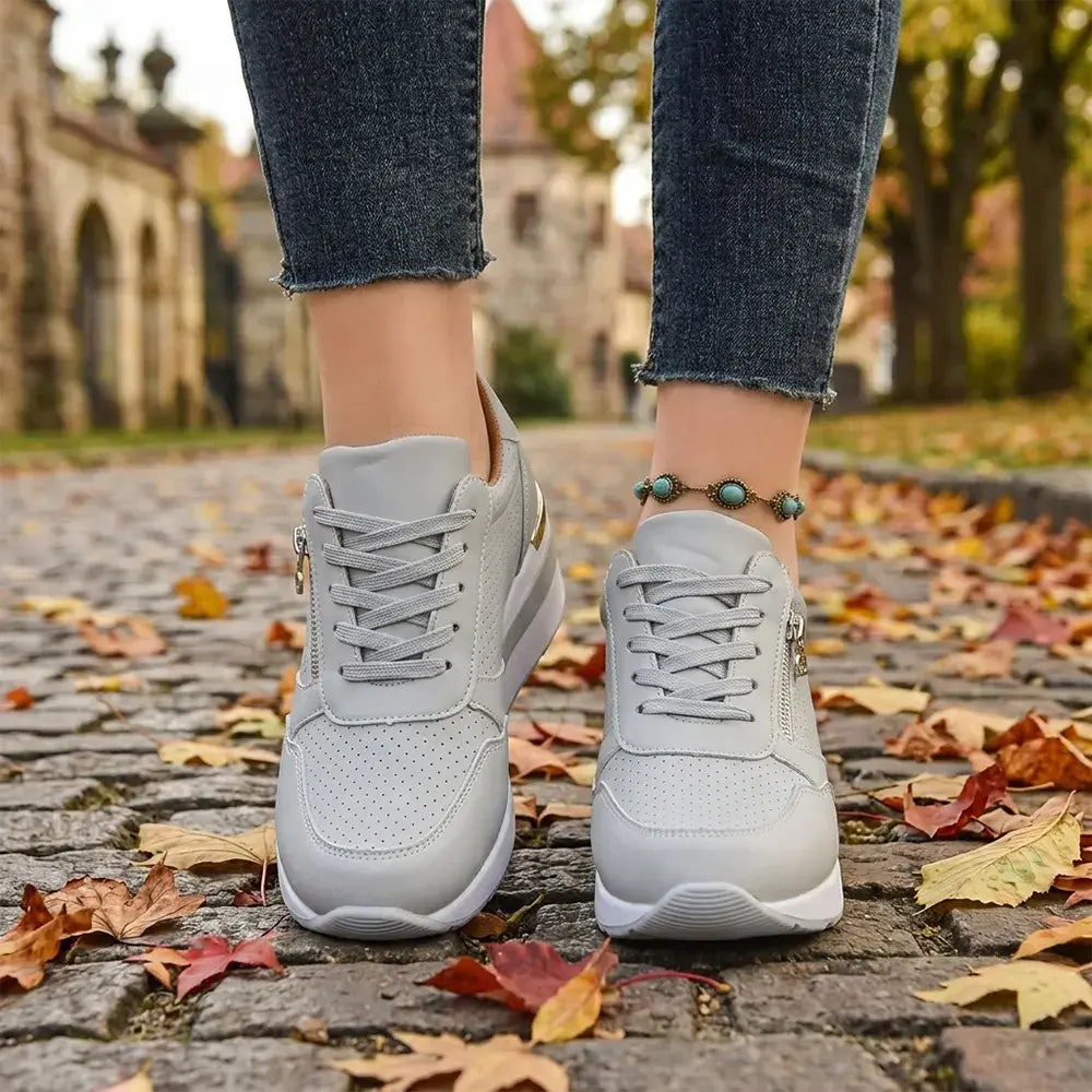 👟【36-43】Wsuwane trampki na koturnie w dużych rozmiarach – Lekkie, codzienne buty na platformie – Wygodne buty do chodzenia i ćwiczeń--4370256