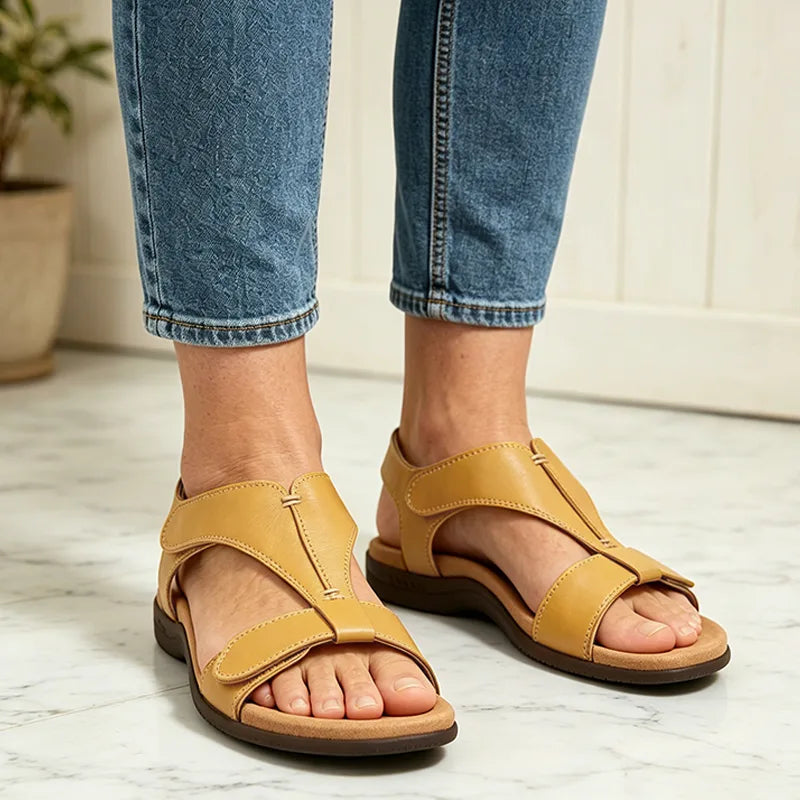 ✨Poslední den slevy 50 %! 【36-43】Letní sandály s měkkou podrážkou a oporou klenby, ležérní a pohodlné