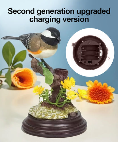🦜🐦【Cumpără 1 primești 1 gratis】Simulare controlată vocal, ornamente creative drăguțe cu păsări controlate vocal, ornamente decorative pentru biroul camerei