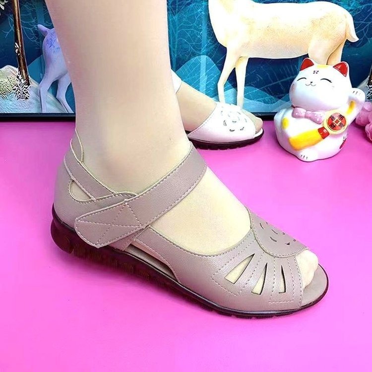 🔥【50% zniżki】🔥【Rozmiary 35-41】Nowy letni styl, wygodne damskie sandały z prawdziwej skóry, miękka podeszwa