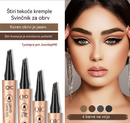 🖌️🌷【Kupite enega, enega dobite brezplačno】Vodoodporno tekoče pero za obrvi: Ustvarite naravne, realistične obrvi.