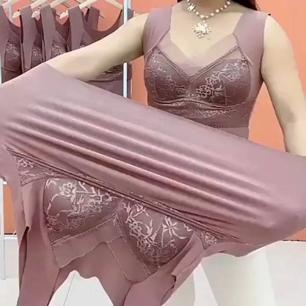 🔥【3 piezas】❤️【40-100 kg】Ropa interior de encaje de terciopelo de ganso de otoño e invierno, espalda hermosa, accesorios para fruncir el pecho, prevención de la flacidez del pecho✅【Recomendación del médico】