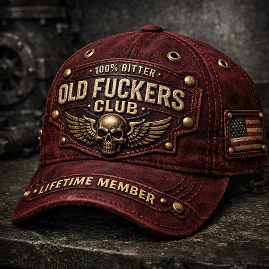 🔥 Czapka baseballowa vintage dla klubu oldboyów