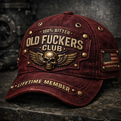 🔥 Czapka baseballowa vintage dla klubu oldboyów