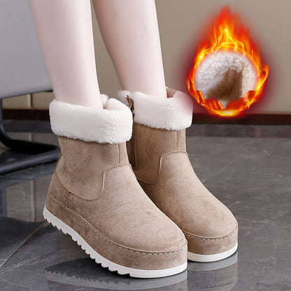 🔥【35-41】Botas de nieve cálidas de forro polar grueso para invierno 2025. Suela gruesa, cómoda y antideslizante. No lastimarán tus pies.