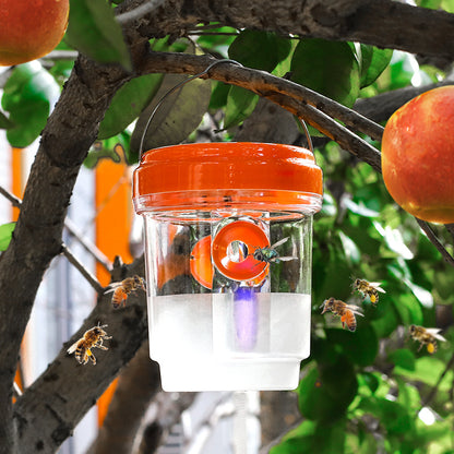 🐝☀️ Napelemes darázscsapda teraszra és kertbe 🔋🌿 – hatékony, újratölthető és időjárásálló – vegyszermentes, akár 500 négyzetméterre – spórolj most!