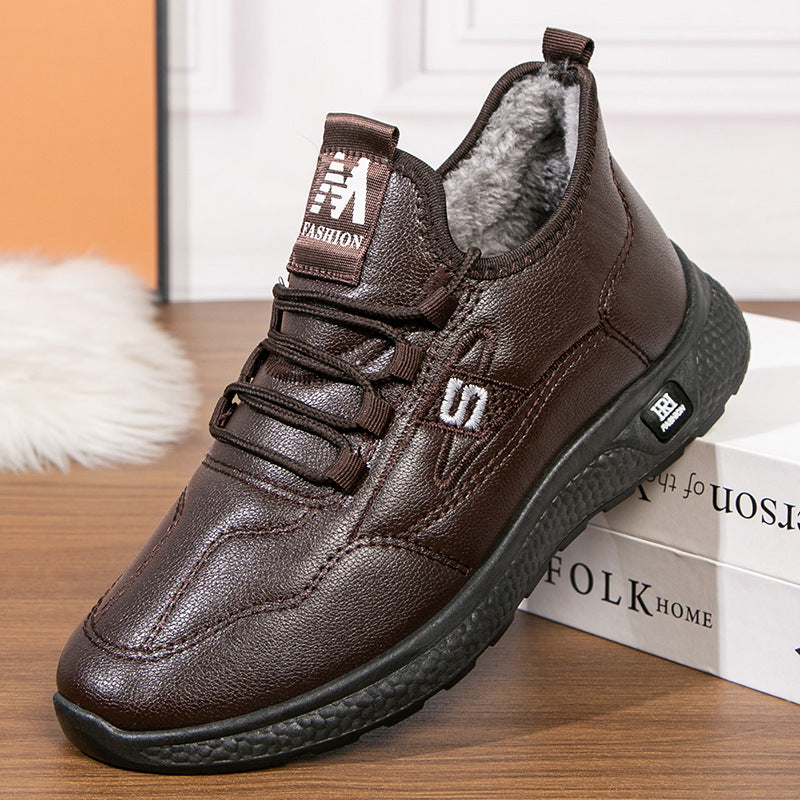 🔥👞【39-44】 2024 Nowe męskie buty śniegowe z podszewką ze skór