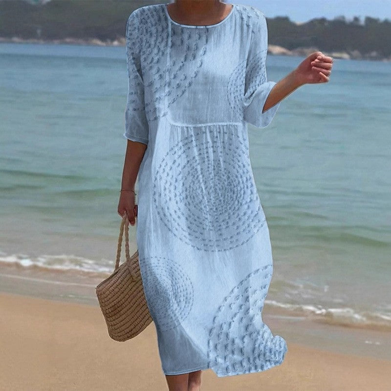 👗 Ostatni dzień promocji -50%!【XS-4XL】Letnia elegancka sukienka casualowa, przewiewna i wygodna, uniwersalna i wyszczuplająca