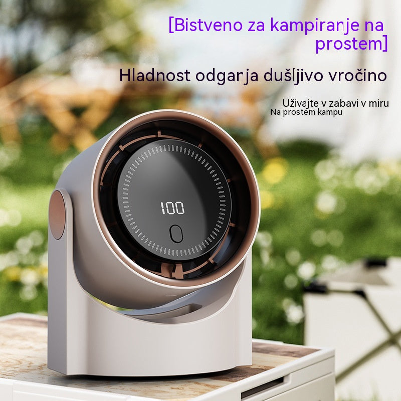 🧊🍃Nov namizni ventilator brez lopatic v obliki turbine (za montažo na steno)