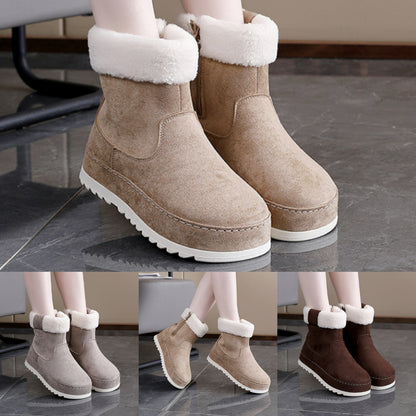 🔥【35-41】Botas de nieve cálidas de forro polar grueso para invierno 2025. Suela gruesa, cómoda y antideslizante. No lastimarán tus pies.
