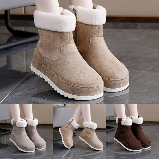 🔥【35-41】Botas de nieve cálidas de forro polar grueso para invierno 2025. Suela gruesa, cómoda y antideslizante. No lastimarán tus pies.