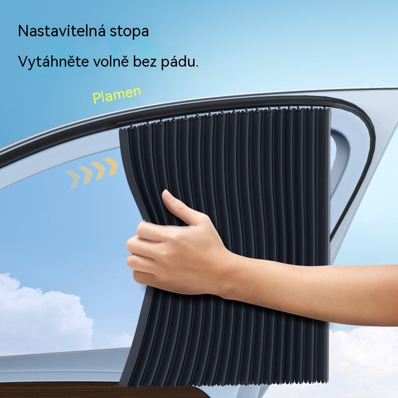 [4 darabos készlet] Autós napellenzők csúszó lamellákkal és hőszigeteléssel