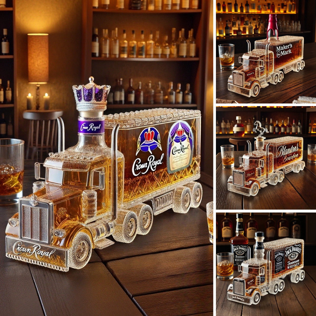 🚚Butelka na whisky do ciężarówki