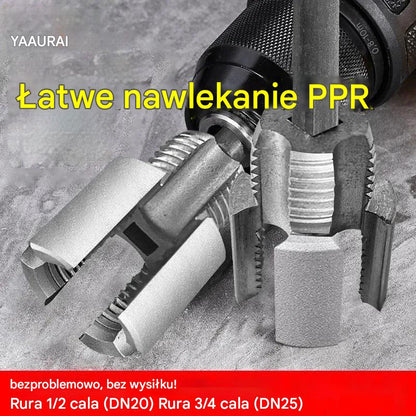 【Kup 1, otrzymaj 1 gratis】🔩Łatwe gwintowanie PPR – bez spawania, bez wysiłku! 【Zestaw 2-częściowy – do rur 1/2” (DN20) i 3/4” (DN25)】