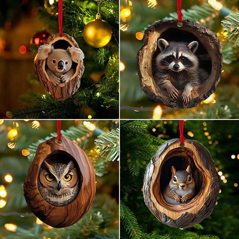 【5 sztuk】🎄Ozdoby choinkowe ze zwierzętami. małe ozdoby zwierzęce