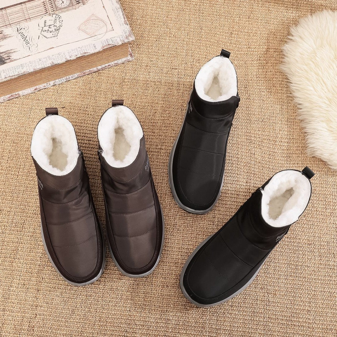 🔥【39-45】👟Zapatos de invierno para hombre hechos de puro algodón más terciopelo y pelo grueso.