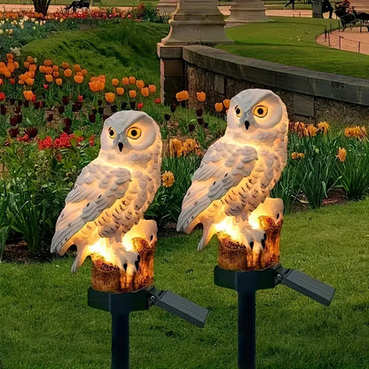 【Cumpărați 1 obțineți 1 gratuit】🦉 Lampă solară decorativă în formă de bufniță – Lumină caldă pentru grădina ta