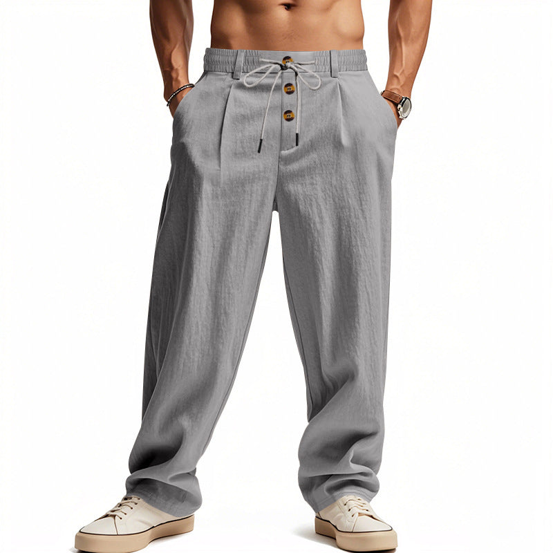 👖👖【S-3XL】¡Oferta por tiempo limitado! Pantalones caseros de hombre de alta calidad. Corte entallado y recto, transpirables y cómodos.