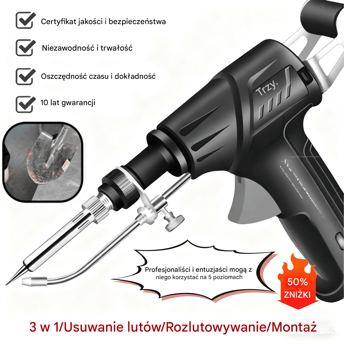 🔥🔩 Ręczny pistolet spawalniczy elektryczny, automatyczny zestaw spawalniczy ✅