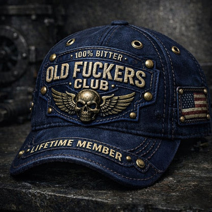 🔥 Czapka baseballowa vintage dla klubu oldboyów