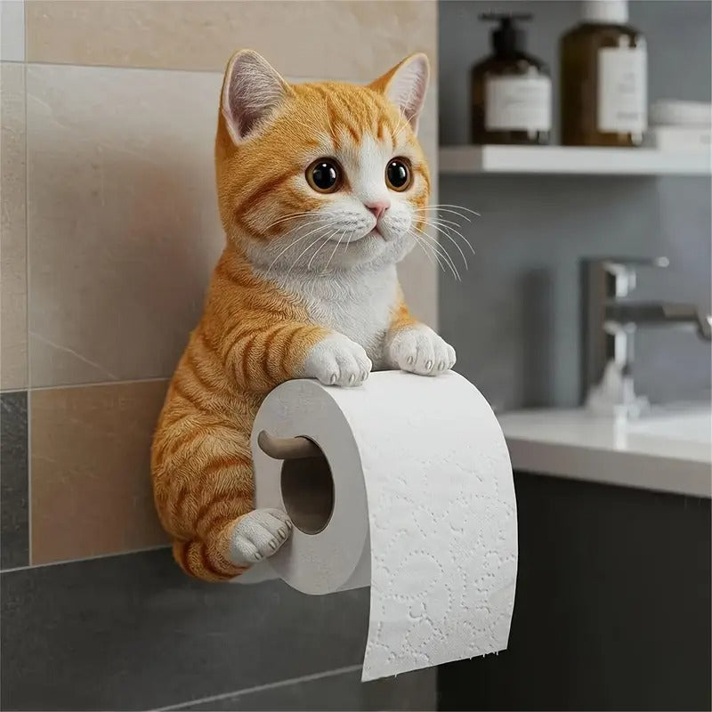 🐱【50%OFF】Držiak na toaletný papier s roztomilým mačacím motívom