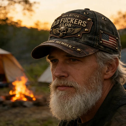🔥 Czapka baseballowa vintage dla klubu oldboyów