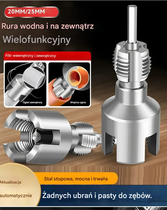 ✔️20 mm + 25 mm🛠️ Nowy typ wiertła ze zintegrowanym otwieraczem gwintów do rur wodnych wewnętrznych i zewnętrznych (dotyczy PPR, PEPVC)