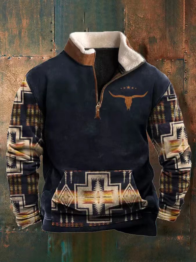 👕【ZĽAVA 35%】【S-4XL]2024 Pánsky módny jesenno-zimný teplý sveter s dlhým rukávom s 3D potlačou 